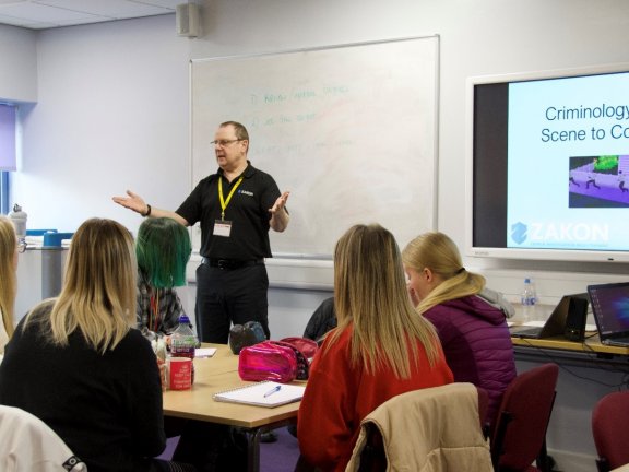 Public Services students taking part in a practical session delivered by Zakon Business and Training Consultancy.