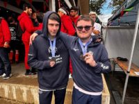 Barnsley College students, Tom Shaw Rob Crosse with their Special Olympics World Games silver medals.